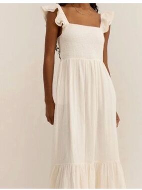 Like New Z Supply Calypso Cream Dress Small